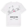 Arenys de Mar karta t-shirt