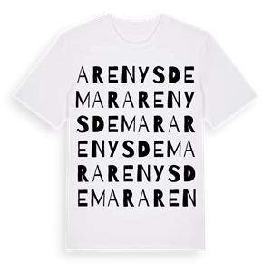 Arenys de Mar ordlek t-shirt – ekologisk bomull t-shirt från Pinshirt