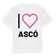 Jag älskar Ascó t-shirt stort tryck