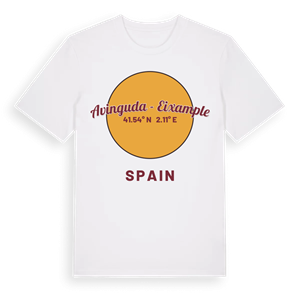 Avinguda - Eixample cirkel t-shirt – ekologisk bomull t-shirt från Pinshirt