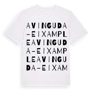 Avinguda - Eixample ordlek t-shirt – ekologisk bomull t-shirt från Pinshirt