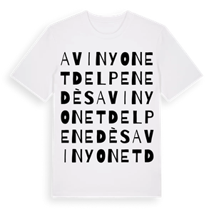 Avinyonet del Penedès ordlek t-shirt – ekologisk bomull t-shirt från Pinshirt