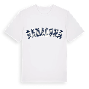 Badalona college t-shirt – ekologisk bomull t-shirt från Pinshirt