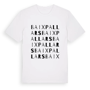Baix Pallars ordlek t-shirt – ekologisk bomull t-shirt från Pinshirt