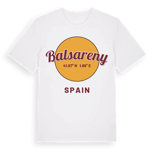 Balsareny cirkel t-shirt – ekologisk bomull t-shirt från Pinshirt