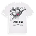 Barcelona karta t-shirt