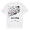 Barcelona karta t-shirt