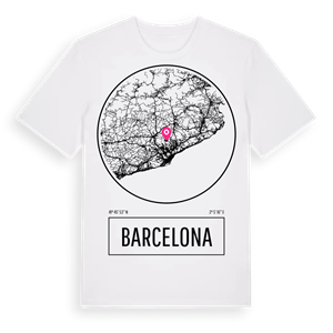 Barcelona t-shirt – ekologisk bomull t-shirt från Pinshirt