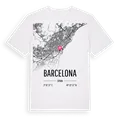 Barcelona karta t-shirt