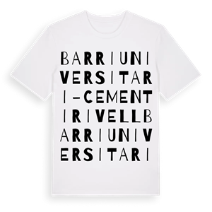 Barri Universitari-Cementiri Vell ordlek t-shirt – ekologisk bomull t-shirt från Pinshirt