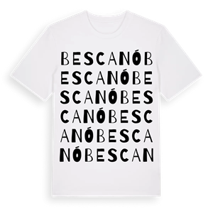 Bescanó ordlek t-shirt – ekologisk bomull t-shirt från Pinshirt