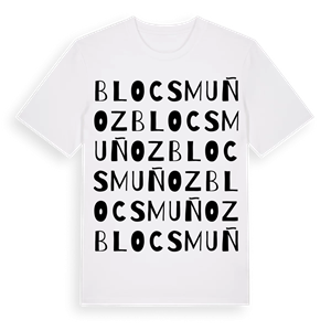 Blocs Muñoz ordlek t-shirt – ekologisk bomull t-shirt från Pinshirt