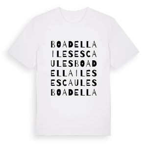 Boadella i les Escaules ordlek t-shirt – ekologisk bomull t-shirt från PinShirt