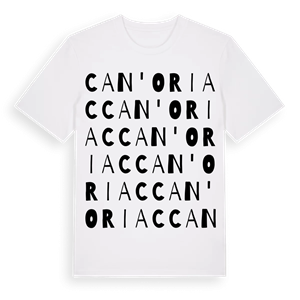 Ca n'Oriac ordlek t-shirt – ekologisk bomull t-shirt från Pinshirt