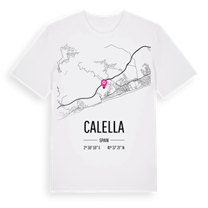 Calella karta t-shirt – ekologisk bomull t-shirt från Pinshirt