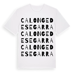 Calonge de Segarra ordlek t-shirt – ekologisk bomull t-shirt från Pinshirt