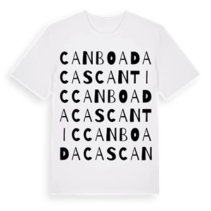 Can Boada Casc Antic ordlek t-shirt – ekologisk bomull t-shirt från Pinshirt