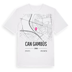 Can Gambús karta t-shirt – ekologisk bomull t-shirt från Pinshirt