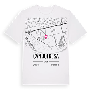 Can Jofresa karta t-shirt – ekologisk bomull t-shirt från Pinshirt