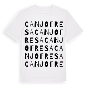 Can Jofresa ordlek t-shirt – ekologisk bomull t-shirt från Pinshirt