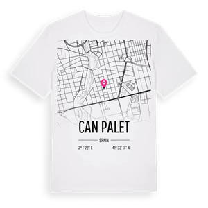 Can Palet karta t-shirt – ekologisk bomull t-shirt från Pinshirt