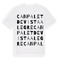 Can Palet de Vista Alegre ordlek t-shirt