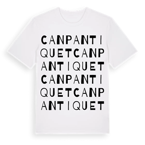 Can Pantiquet ordlek t-shirt – ekologisk bomull t-shirt från Pinshirt