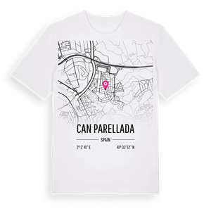 Can Parellada karta t-shirt – ekologisk bomull t-shirt från Pinshirt