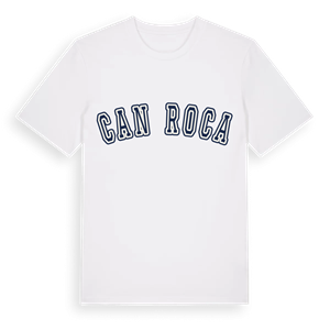 Can Roca college t-shirt – ekologisk bomull t-shirt från Pinshirt