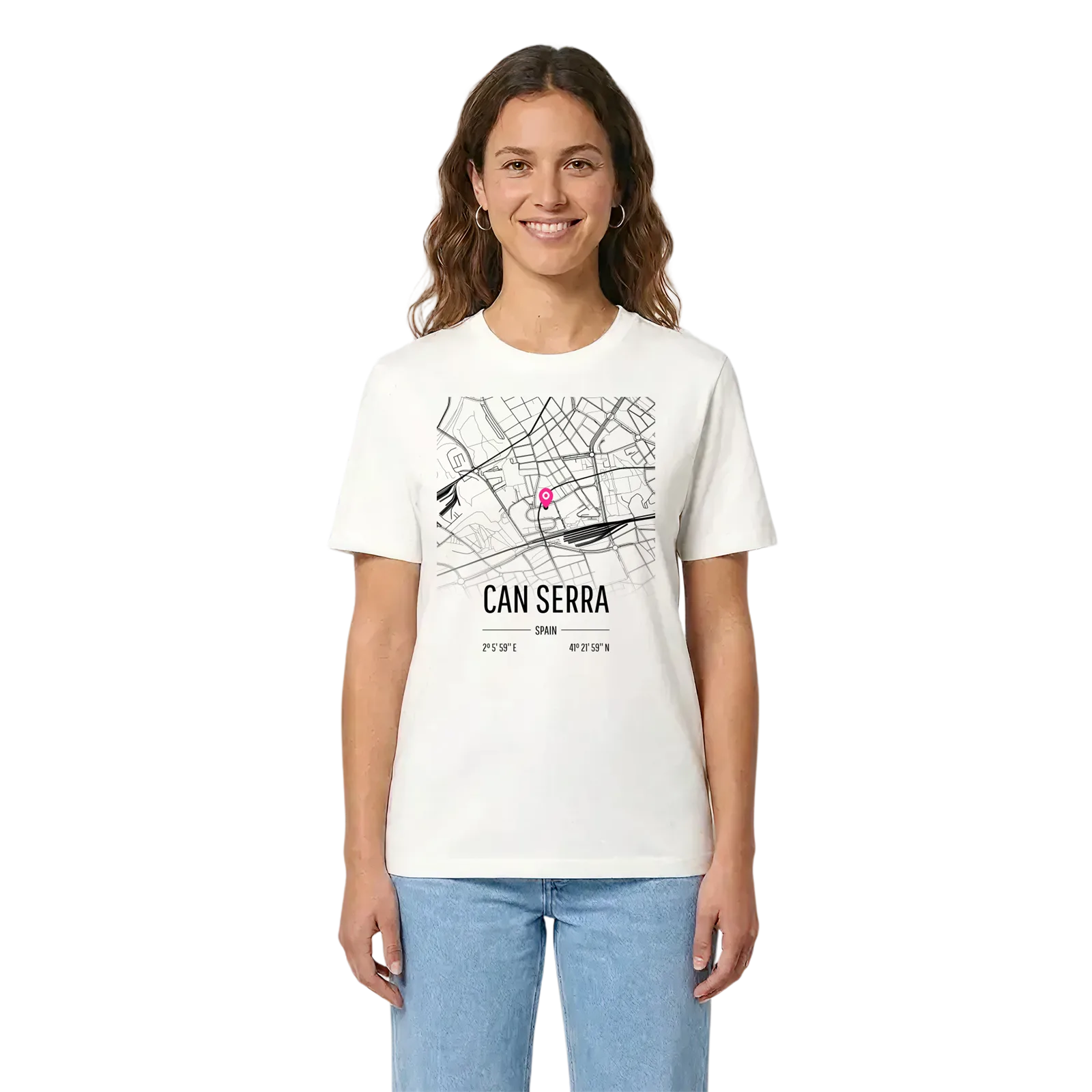 Can Serra karta t-shirt – White, i miljö