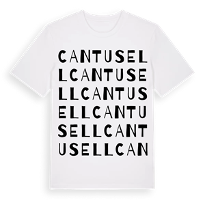 Can Tusell ordlek t-shirt – ekologisk bomull t-shirt från Pinshirt