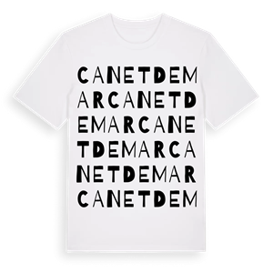 Canet de Mar ordlek t-shirt – ekologisk bomull t-shirt från Pinshirt