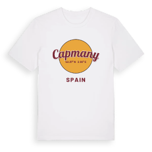 Capmany cirkel t-shirt – ekologisk bomull t-shirt från Pinshirt