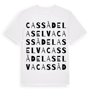 Cassà de la Selva ordlek t-shirt – ekologisk bomull t-shirt från Pinshirt