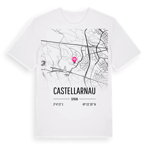 Castellarnau karta t-shirt – ekologisk bomull t-shirt från Pinshirt