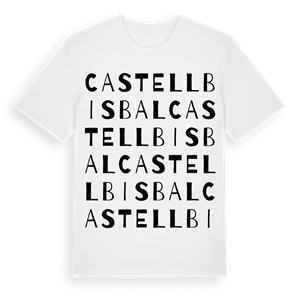Castellbisbal ordlek t-shirt – ekologisk bomull t-shirt från Pinshirt