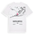 Castelldefels karta t-shirt