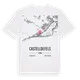 Castelldefels karta t-shirt