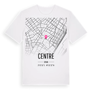 Centre karta t-shirt – ekologisk bomull t-shirt från Pinshirt