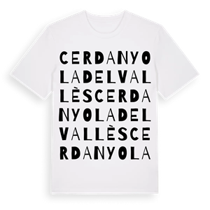 Cerdanyola del Vallès ordlek t-shirt – ekologisk bomull t-shirt från Pinshirt