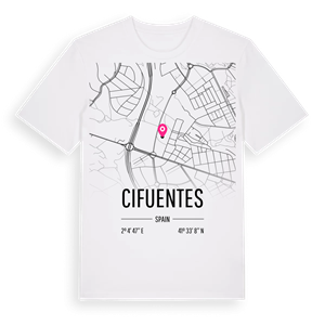 Cifuentes karta t-shirt – ekologisk bomull t-shirt från Pinshirt