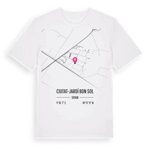Ciutat-Jardí Bon Sol karta t-shirt – ekologisk bomull t-shirt från Pinshirt