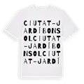 Ciutat-Jardí Bon Sol ordlek t-shirt