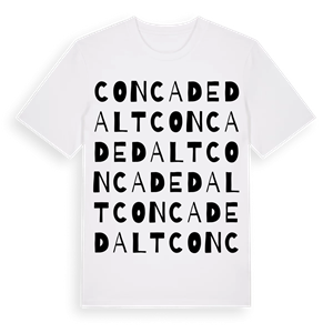 Conca de Dalt ordlek t-shirt – ekologisk bomull t-shirt från Pinshirt