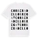 Corbera de Llobregat ordlek t-shirt