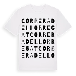Corbera de Llobregat ordlek t-shirt – ekologisk bomull t-shirt från Pinshirt