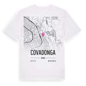 Covadonga karta t-shirt – ekologisk bomull t-shirt från Pinshirt