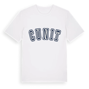 Cunit college t-shirt – ekologisk bomull t-shirt från Pinshirt