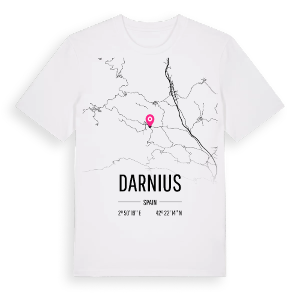 Darnius karta t-shirt – ekologisk bomull t-shirt från Pinshirt