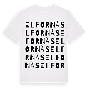 el Fornàs ordlek t-shirt – ekologisk bomull t-shirt från Pinshirt